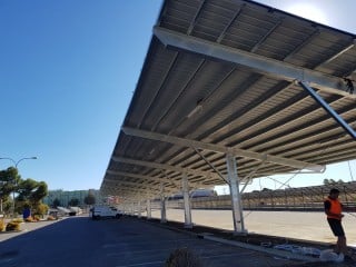 Carport solar mounting system